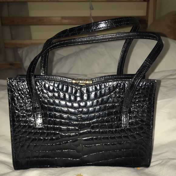 Saks Fifth Avenue vintage alligator mini bag. - Picture 2 of 8